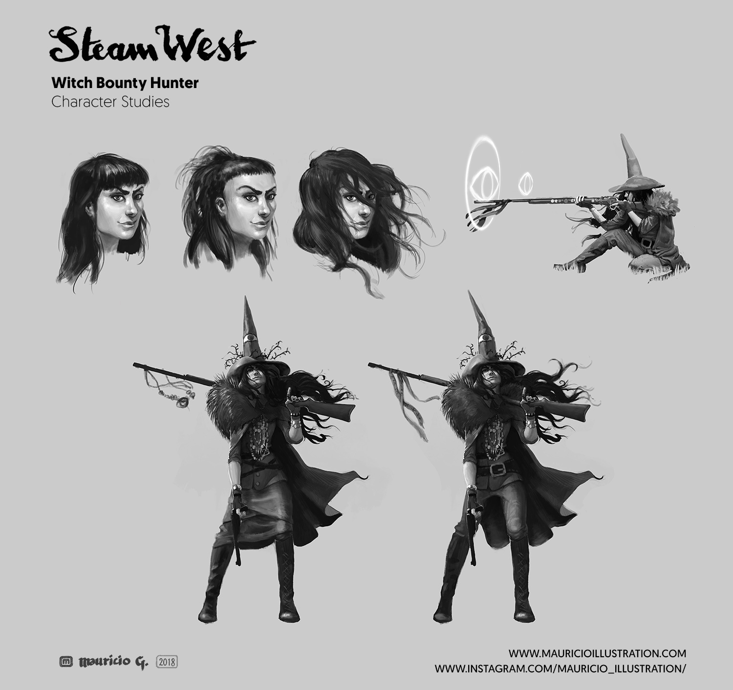 Steam West - Witch bounty Hunter